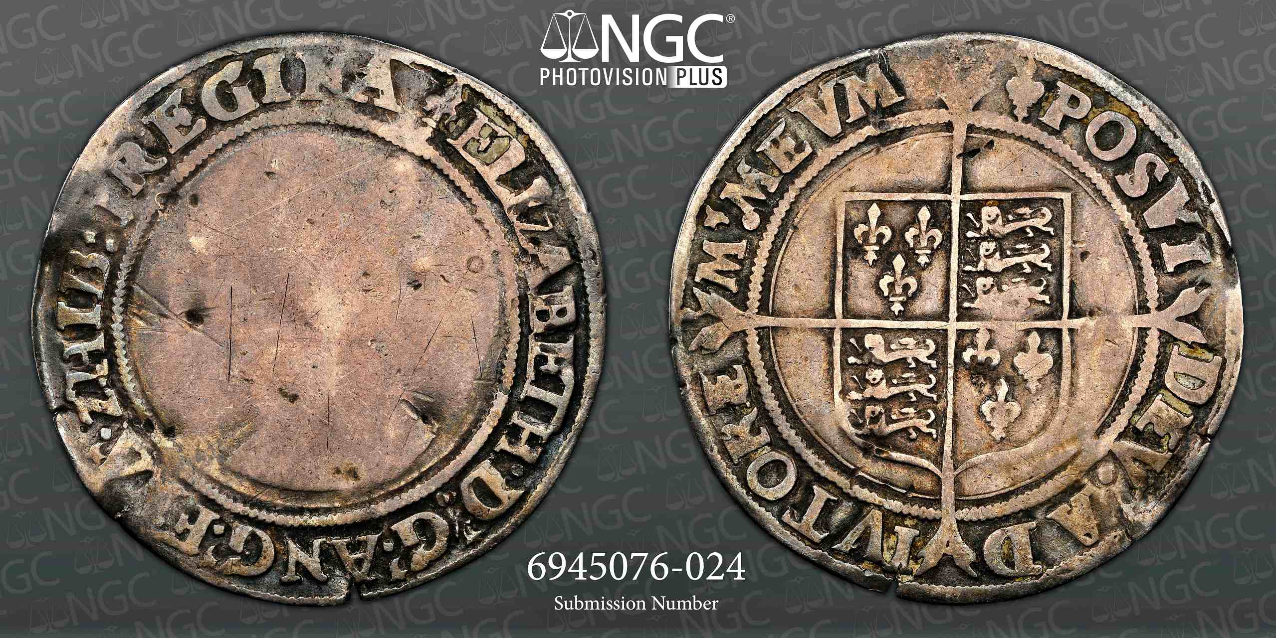 NGC VF Details Elizabeth I (1559-60) Shilling, S-2549, - Image 3 of 3