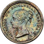 NGC MS 62 Victoria (1837-1901), Three-Halfpence 1843, 