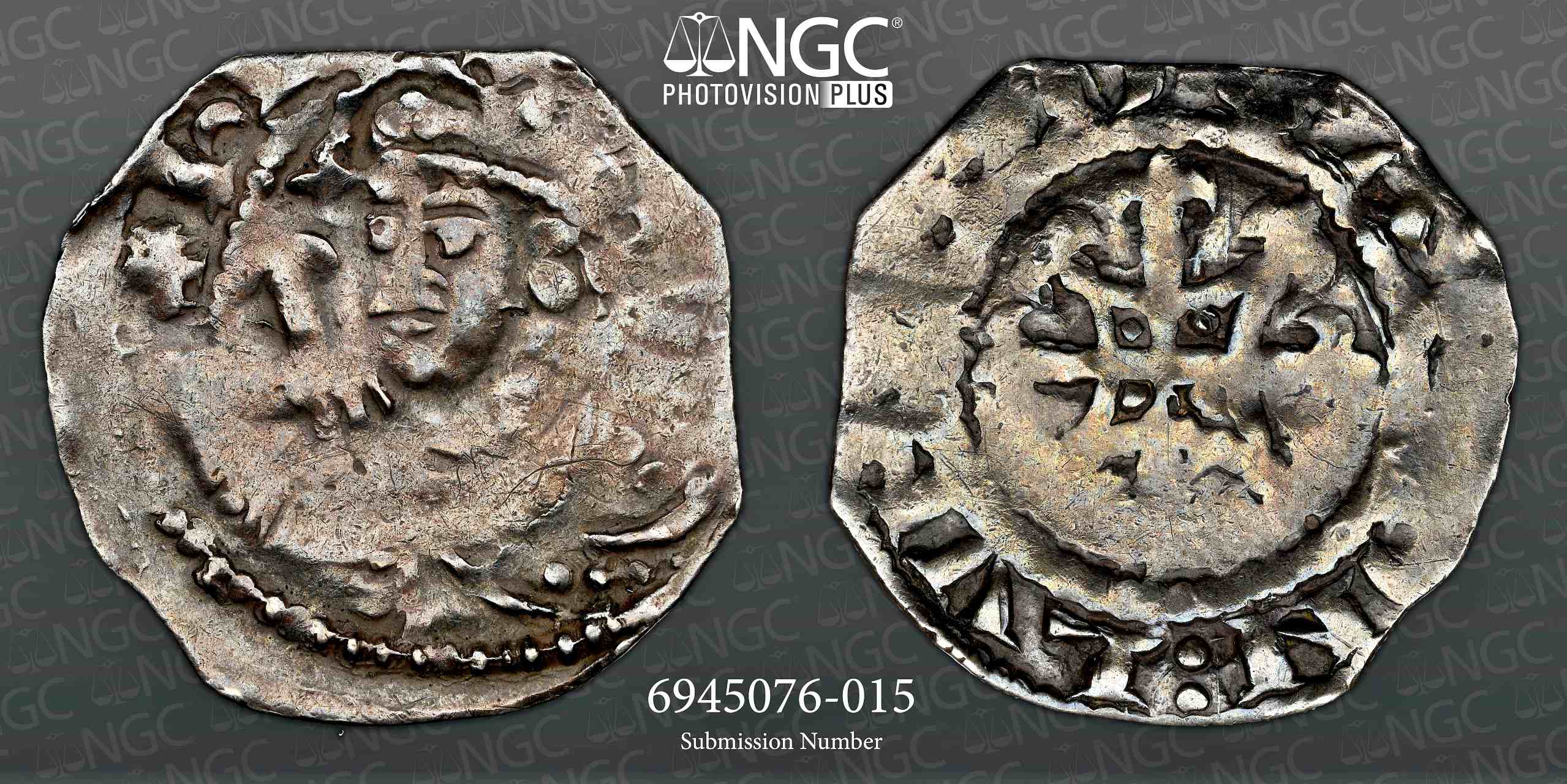 NGC VF 25 Henry I (1100-35)  Penny S-1276, 7 in VF, - Image 3 of 3