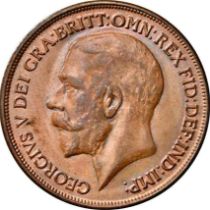 NGC MS 63 BN George V (1910-1936) Penny, 1914,