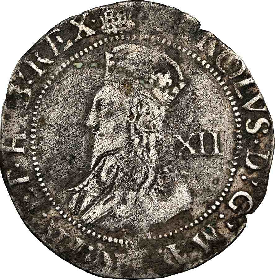 NGC VF Details, Charles I (1633-34) Shilling