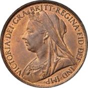 NGC MS 64 BN Victoria (1837-1901), Penny, 1895