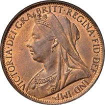 NGC MS 64 BN Victoria (1837-1901), Penny, 1895