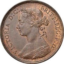 NGC MS 63 BN Victoria (1837-1901), Halfpenny 1891,