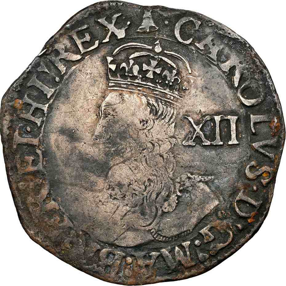 NGC VF Details, Charles I (1634-35) Shilling S-2791 
