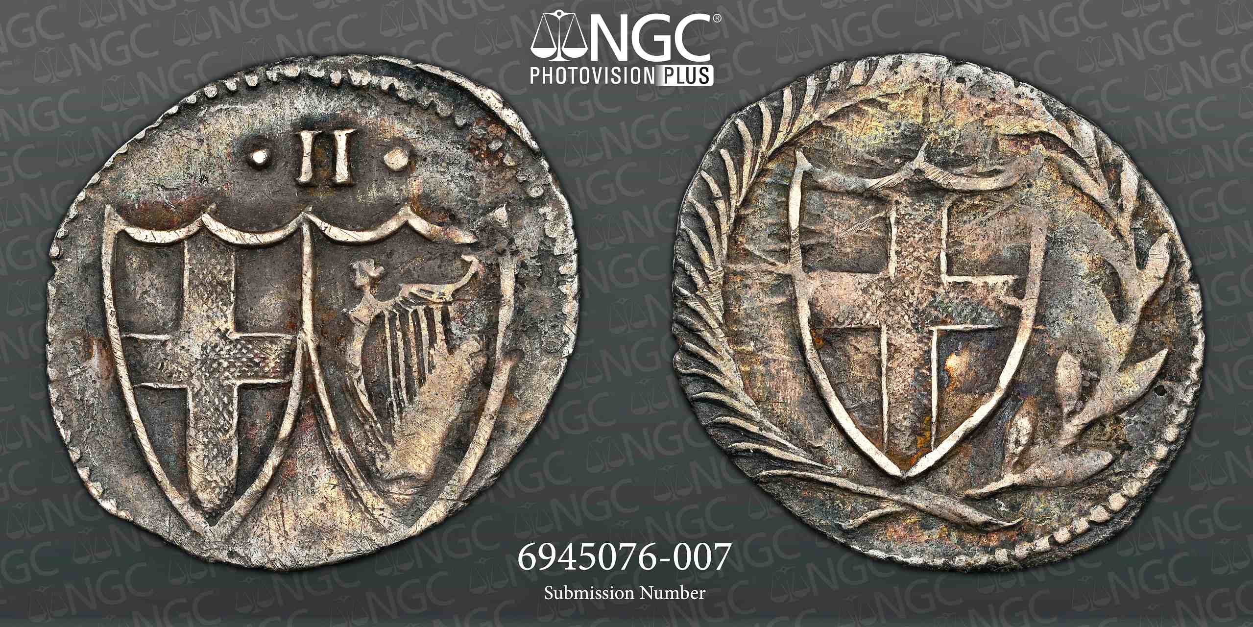 NGC VF 35 Commonwealth (1649-60)  Halfgroat  S-3221,   - Image 3 of 3