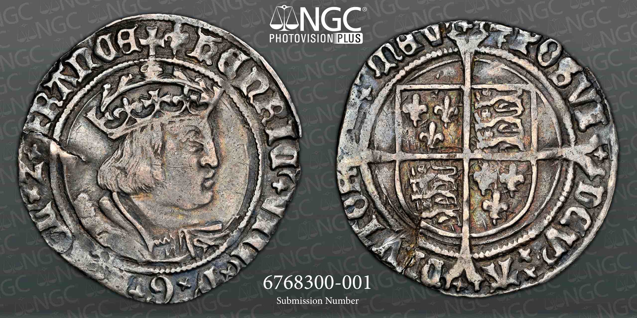 NGC VF 35 Henry VIII (1526-44) Groat, S-2337E,  - Image 3 of 3