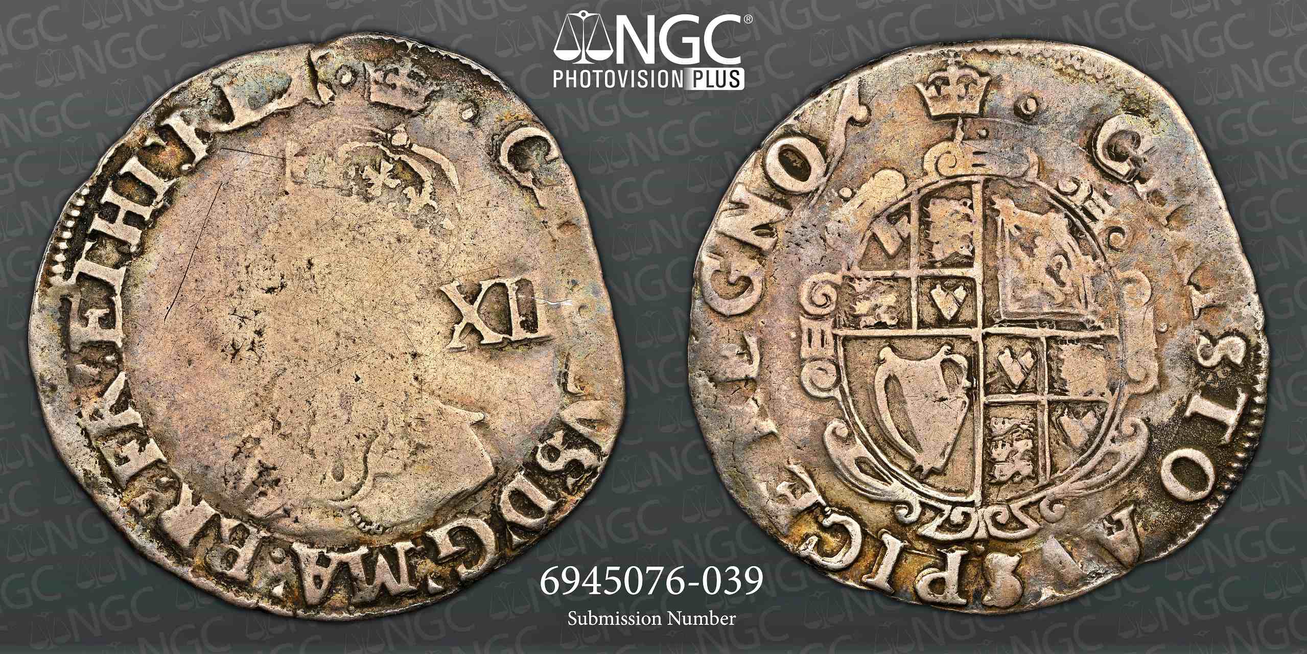 NGC F Details Charles I (1635-36) Shilling S-2791  - Image 3 of 3