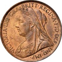 NGC MS 63 RB Victoria (1837-1901) Penny, 1901,