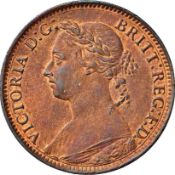 NGC MS 62 BN Victoria (1837-1901) Farthing 1888, 