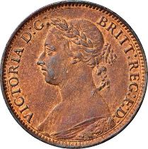 NGC MS 62 BN Victoria (1837-1901) Farthing 1888,