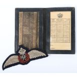 British WW2 Royal Air Force Pilots Wing Attributed to R J Johnson