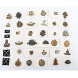 Large good selection of British Military & Australian Cap, Collars, shoulder tiles & woven formation