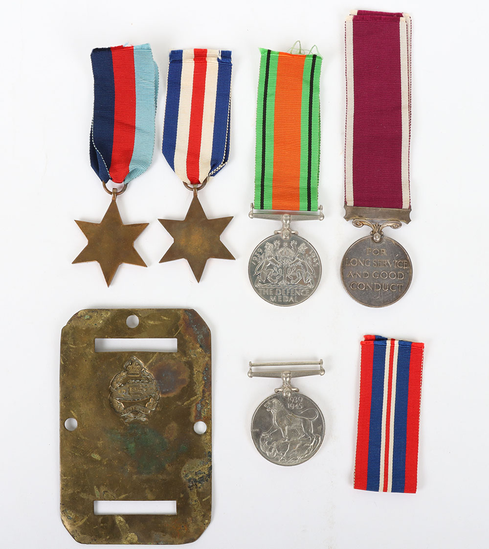 British WW2 Campaign and Regular Army Long Service Medal Group Royal Tank Corps / Royal Armoured Cor - Image 6 of 6