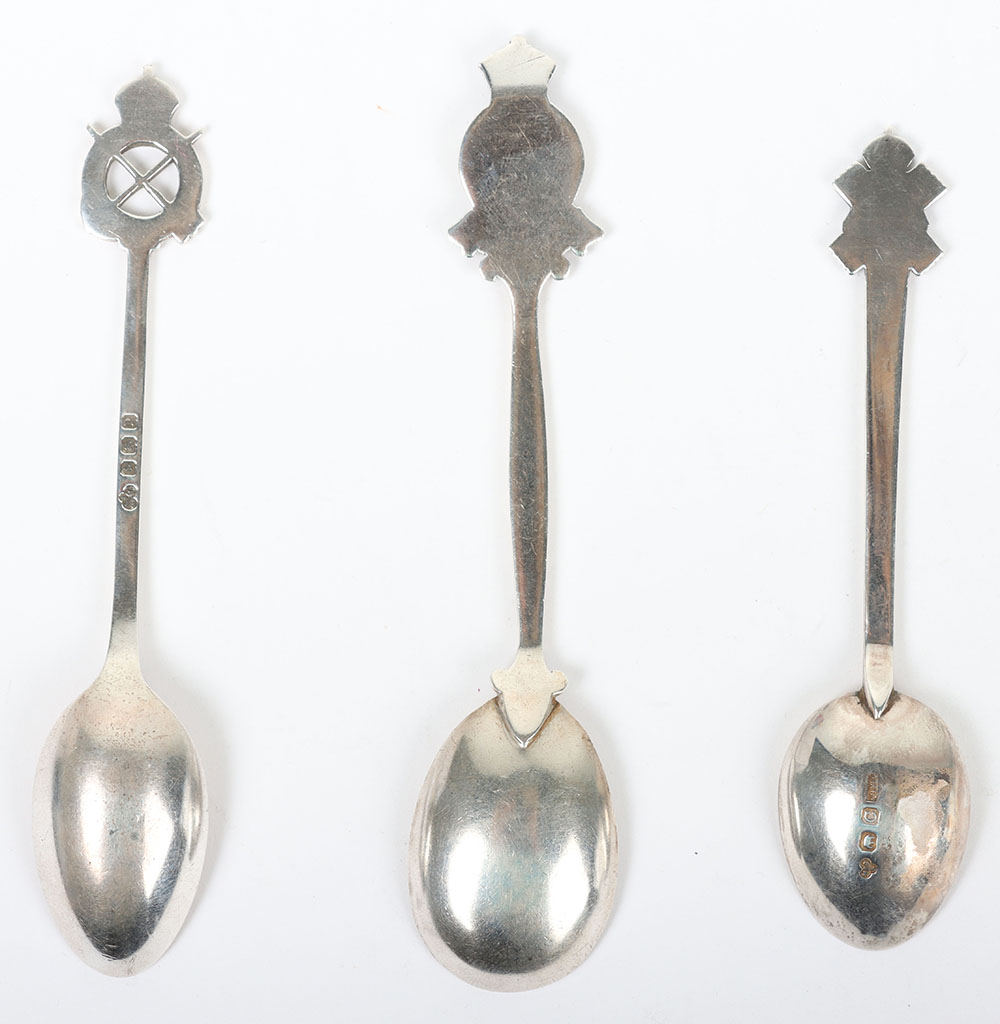 Hallmarked  Silver Regimental Spoons - Bild 6 aus 6