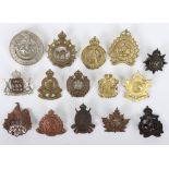 Collection of Canadian cap badges