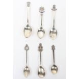 Hallmarked  Silver Regimental Spoons