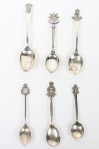 Hallmarked Silver Regimental Spoons