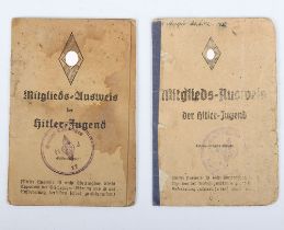 Third Reich German Hitler Youth HJ ID Cards