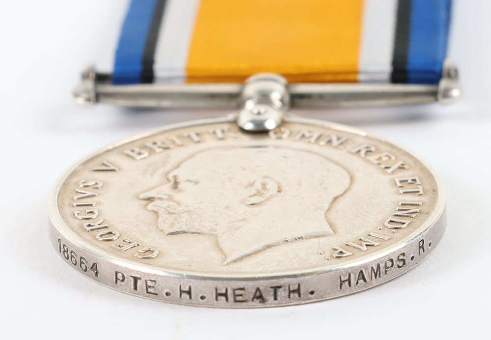 WW1 British War Medal Killed in Action 1916 Hampshire Regiment - Image 2 of 3