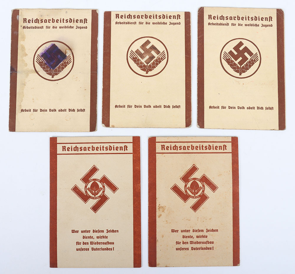 Third Reich German RAD Identity Cards - Bild 3 aus 5