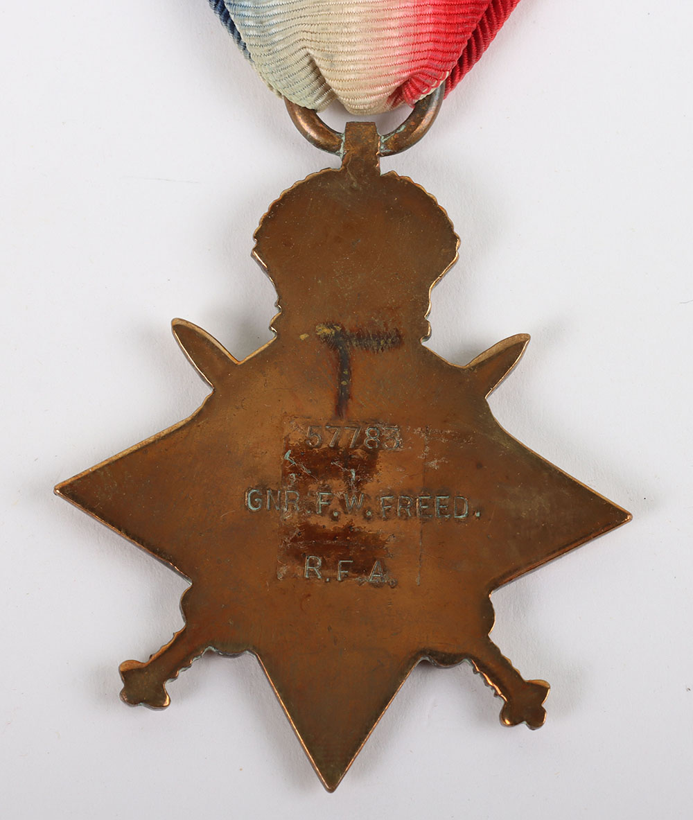 A 1914 Star medal to a recipient in the Royal Field Artillery who was killed in action in October 19 - Bild 4 aus 4