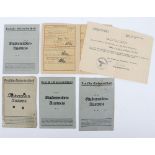 German Third Reich  Student Cards