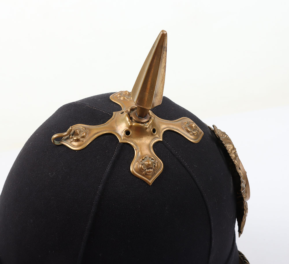 British Aldershot Military Tattoo Bandsman Home Service Helmet - Image 7 of 8