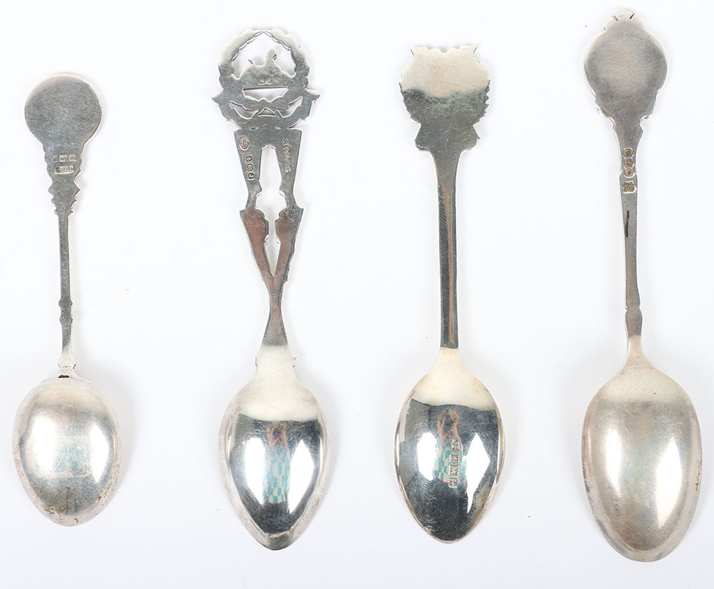 Hallmarked Silver Regimental Spoons - Image 5 of 6