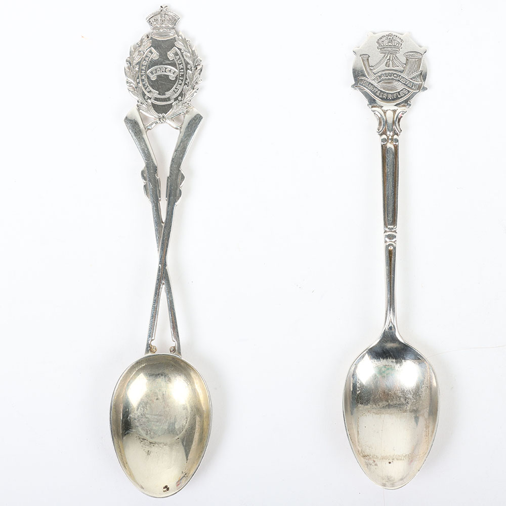 Hallmarked  Silver Regimental Spoons - Bild 3 aus 6