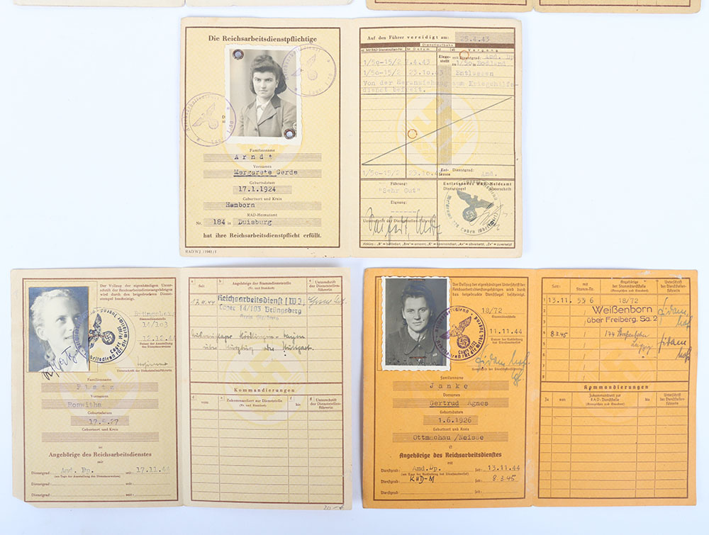Third Reich German RAD Labour Service Female Identity Cards - Image 4 of 5
