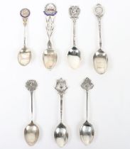 Hallmarked Silver Regimental Spoons