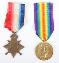 A pair of Great War medals to the Army Service Corps