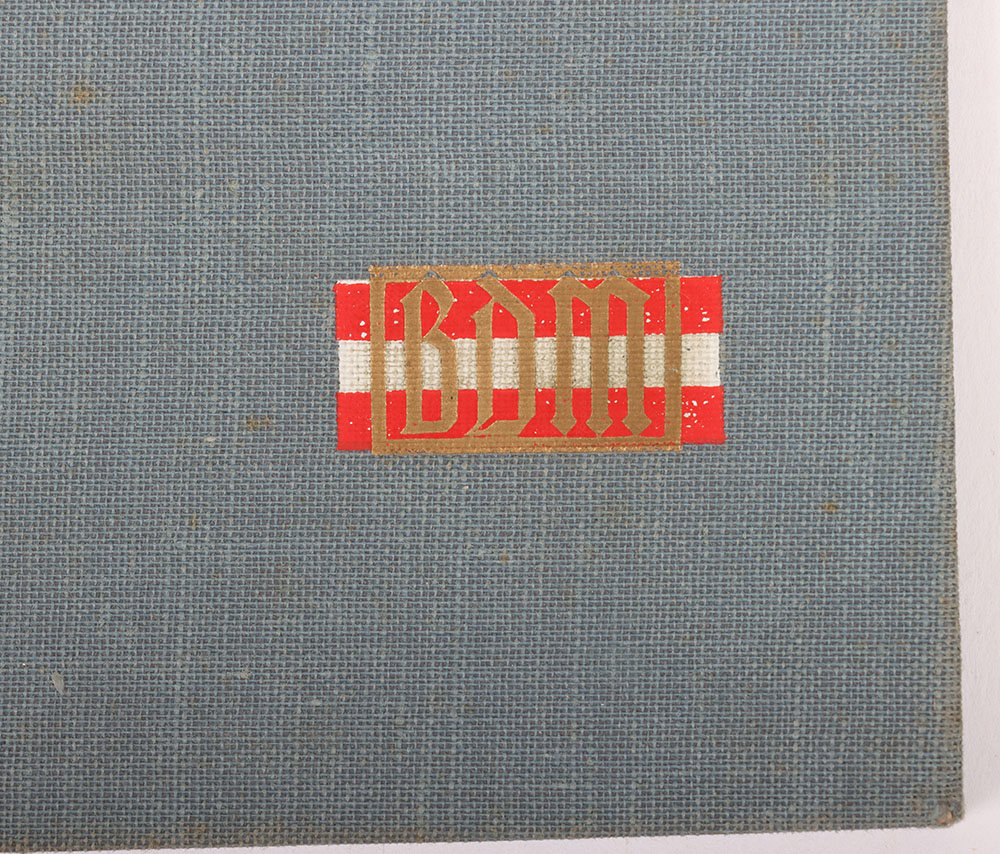 Third Reich German BDM Achievement Record Book: - Image 2 of 9