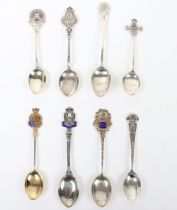 Hallmarked Silver Regimental Spoons