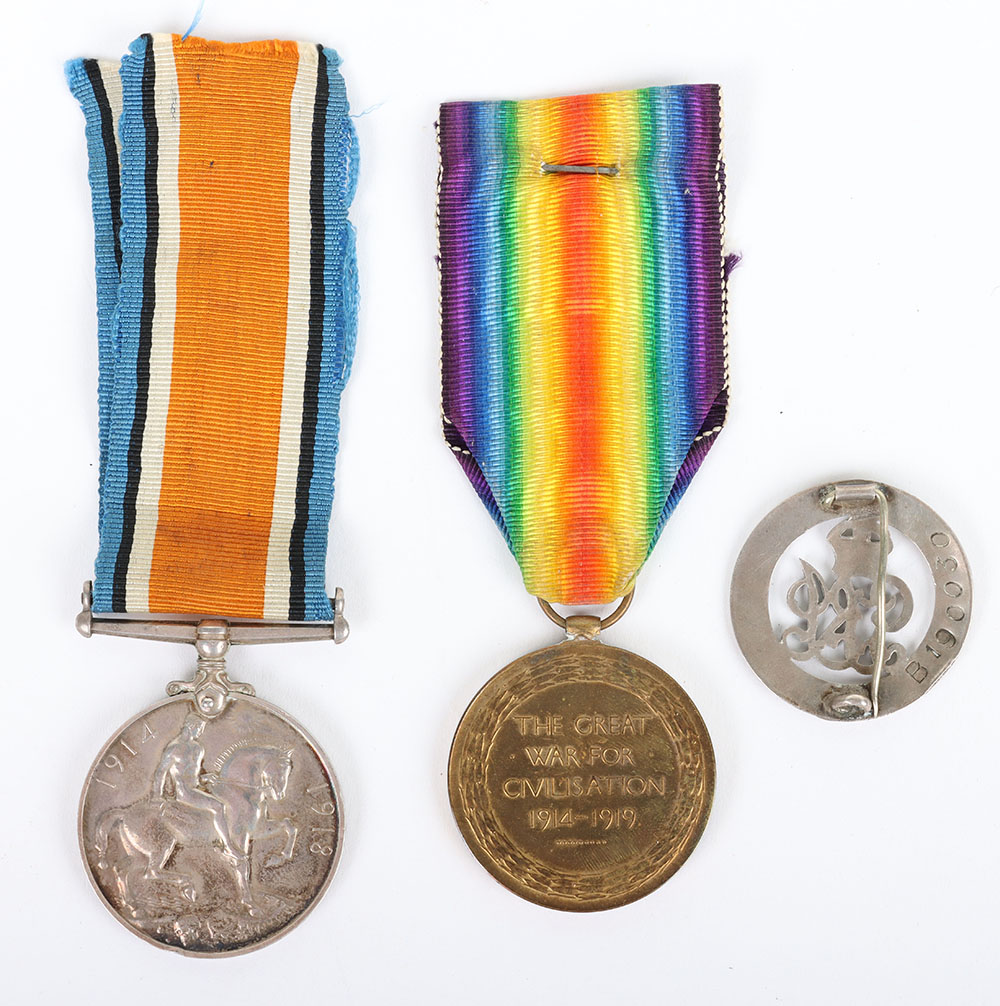 A Great War Pair of Medals to the Royal Artillery with the recipients Silver War Badge - Bild 4 aus 8