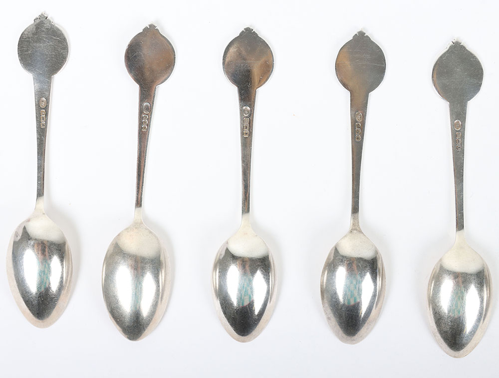 Hallmarked Silver Shooting Spoons - Bild 7 aus 8