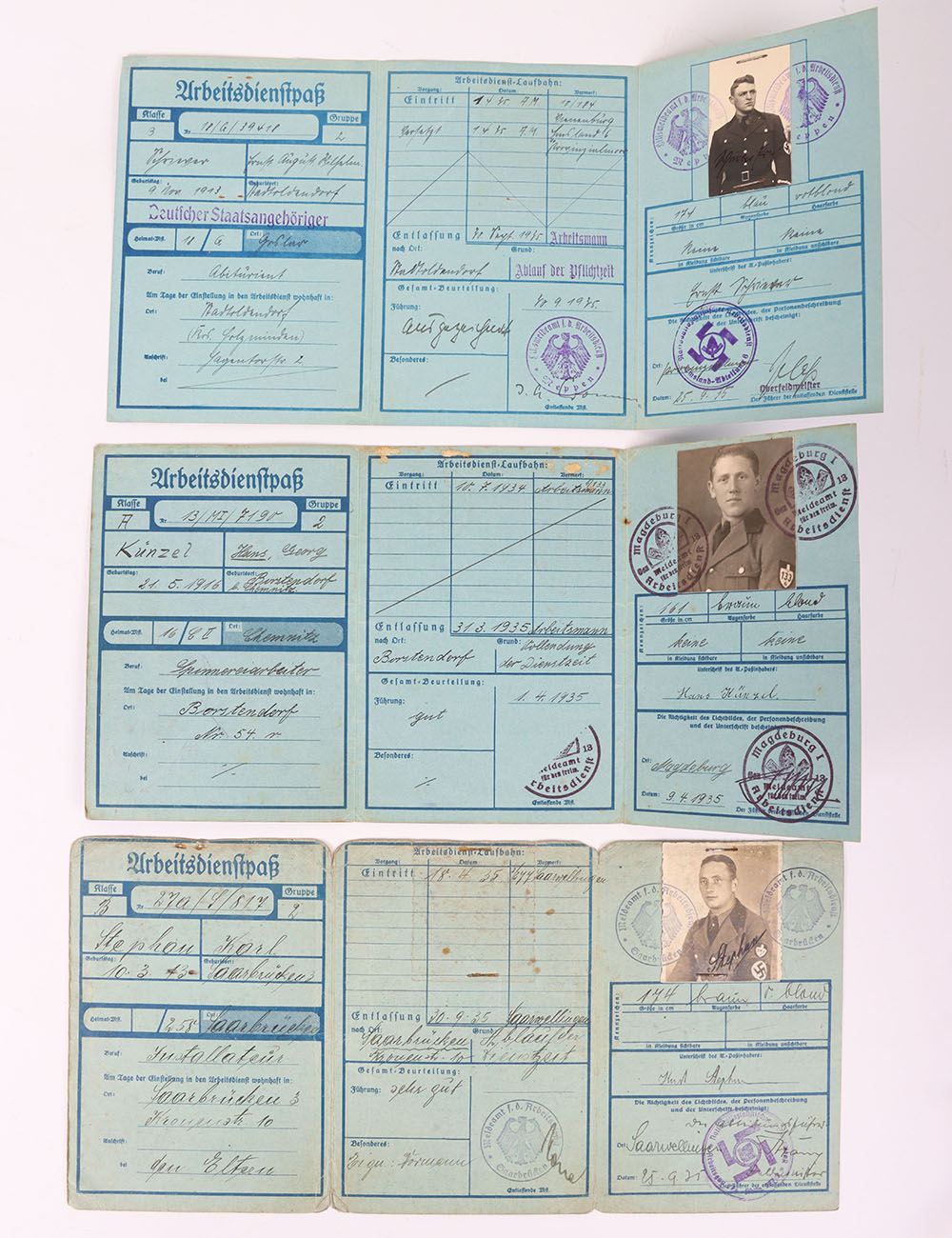 Third Reich German RAD Labour Service Identity Cards - Image 4 of 5