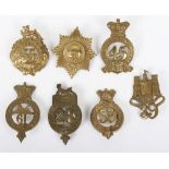 Grouping of 7 x Victorian Glengarry badges