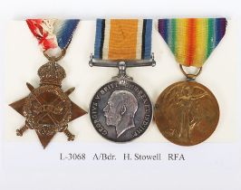 A Great War 1914-15 trio of medals to the Royal Field Artillery