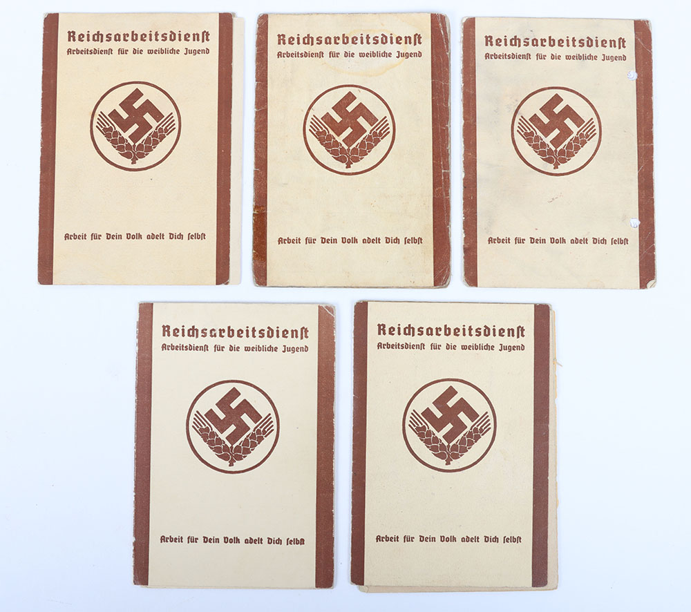 Third Reich German RAD Female Identity Cards - Image 2 of 6