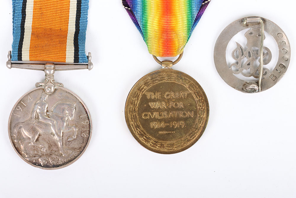 A Great War Pair of Medals to the Royal Artillery with the recipients Silver War Badge - Bild 3 aus 8