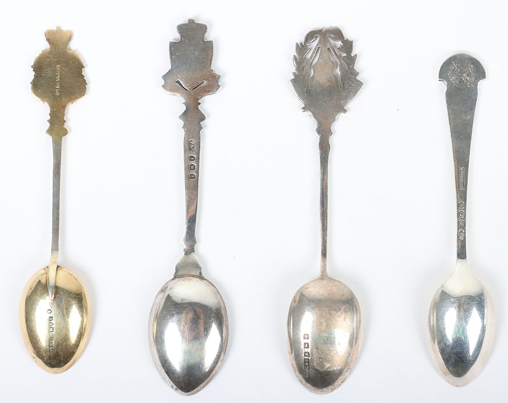 Hallmarked  Silver Regimental Spoons - Image 6 of 6