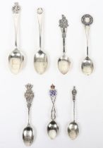 Hallmarked Silver Regimental Spoons