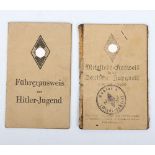 Third Reich German Hitler Youth HJ ID Cards