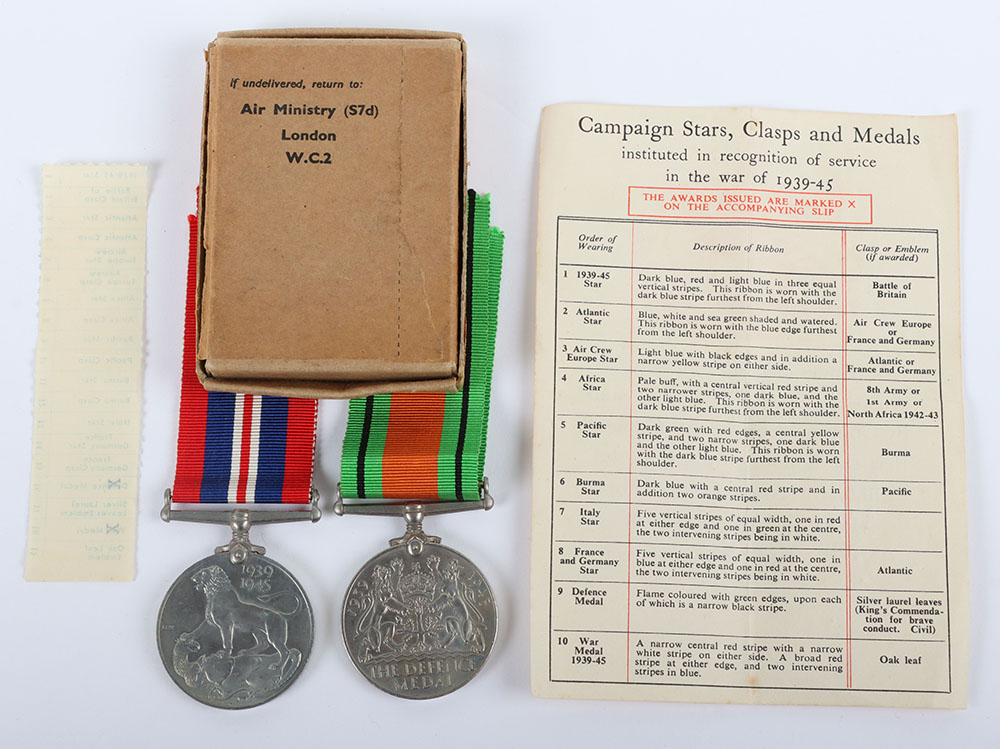 A Second World War pair of medals to a Leading Aircraftwoman in the Women’s Auxiliary Air Force - Bild 2 aus 4