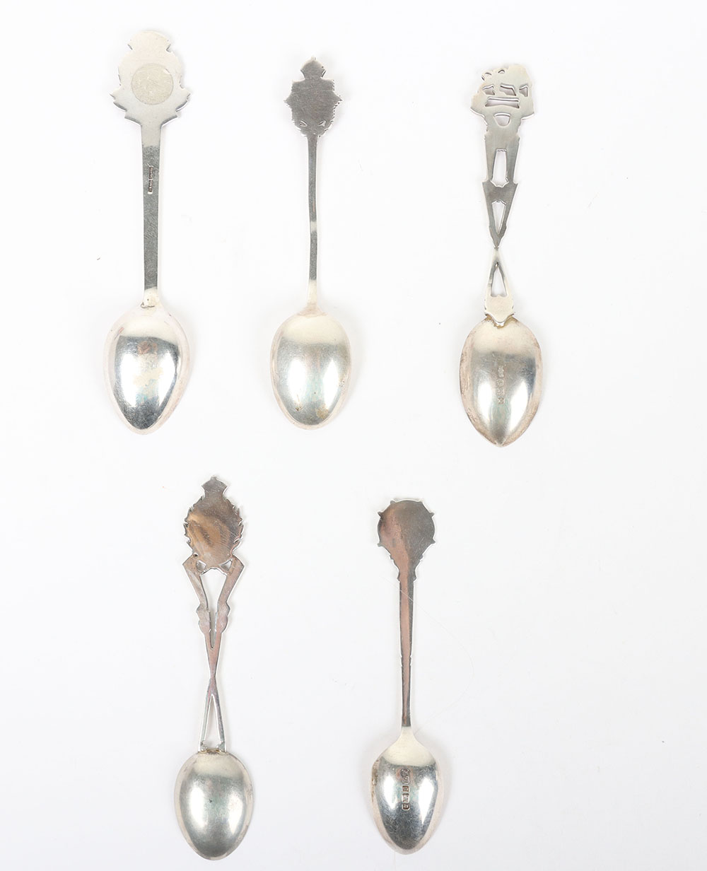 Hallmarked  Silver Regimental Spoons - Bild 4 aus 6