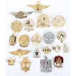 Large quantity of Middle East Military metal cap & collar badges