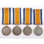 4x WW1 British War Medals