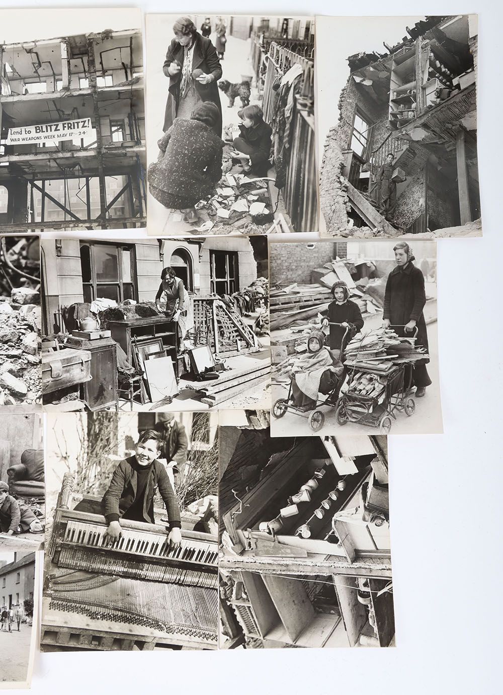 Small Grouping of WW2 Home Front Blitz Press Photographs - Image 3 of 3